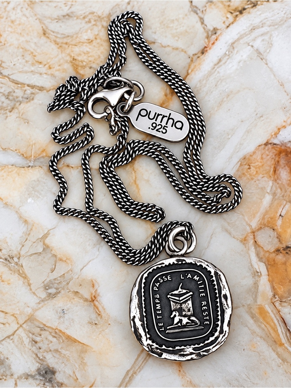 Pyrrha Everlasting Friendship Talisman Pendant & 18” Pyrrha Chain Rare Retired
